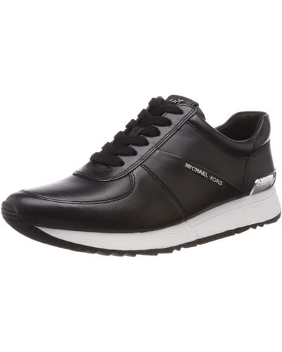 Michael Kors Allie Stride Leather Lifestyle Casual And Fashion Trainers - Black
