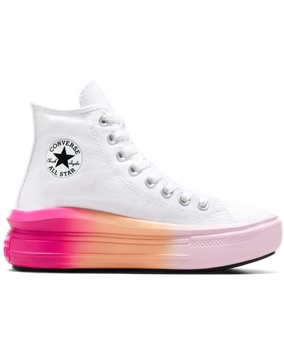 Converse Chuck Taylor All Star Bright Ombre Sneaker Bianco Da Donna A07372C - Pink