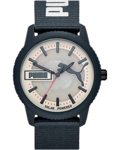 PUMA Analog Quartz Watch With Polycarbonate Strap P5104 - Grey