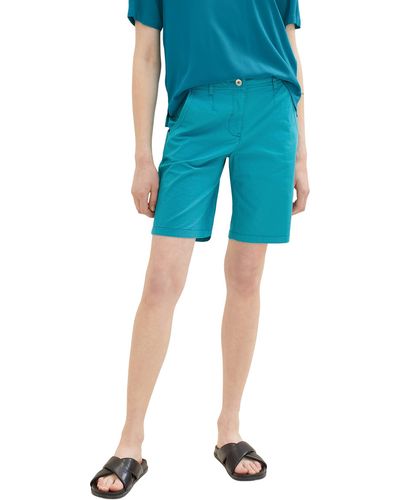 Tom Tailor 1036867 Chino Bermuda Shorts - Blau