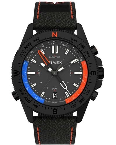 Timex Expedition North Tide-temp-compass 43mm Tw2v03900jr Quartz Watch - Black
