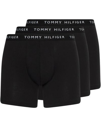 Tommy Hilfiger Hombre Pack de 3 Calzoncillos Boxer Briefs Ropa Interior - Negro