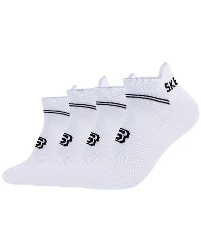 Skechers Sneakersocken "Sneakersocken 4er Pack" - Weiß