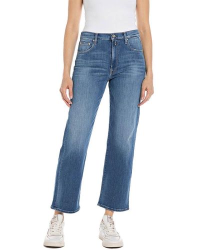 Replay Jeans Reyne Straight-Fit - Blau