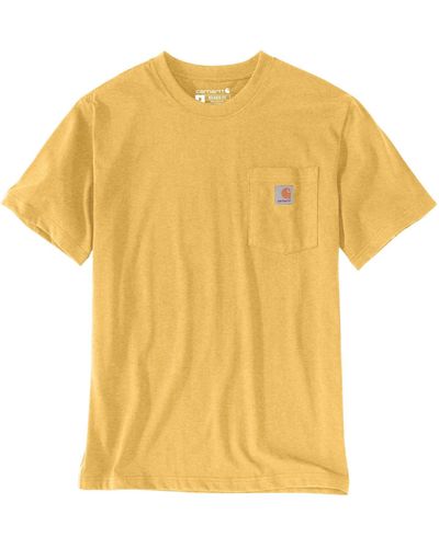 Carhartt Relaxed Fit Heavyweight Short-Sleeve Pocket T-Shirt - Gelb