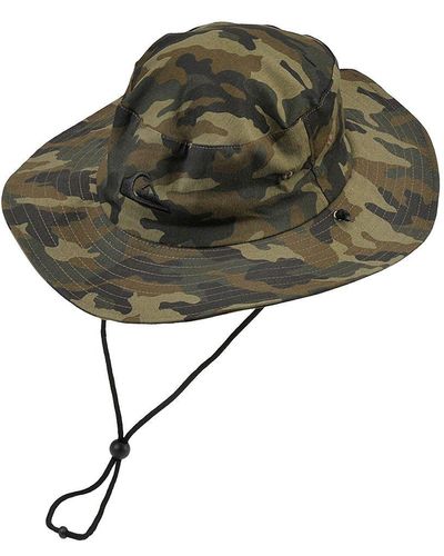 Quiksilver Bushmaster Floppy Sun Beach Hat Bucket - Green