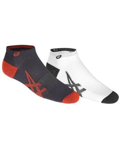 Asics 2 Pack Lightweight Running Socks - Small - Black