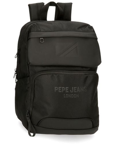 Pepe Jeans Bromley Laptop Backpack Black 25x36x10cm Polyester 9l