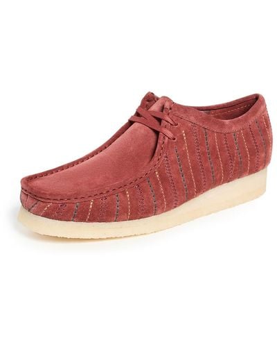 Clarks Wallabee Oxford - Red
