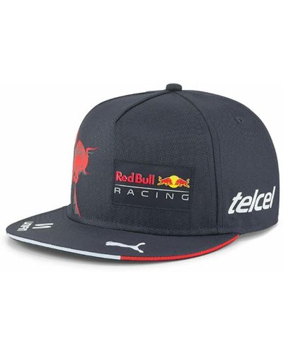 PUMA Red Bull Racing Sergio Perez #11 Flat Brim Driver Hat 2022 - Blue