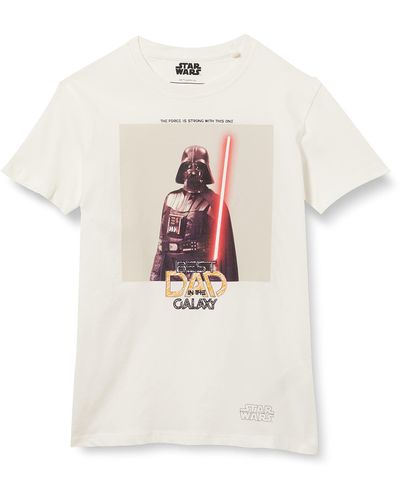 Cortefiel Camiseta Star Wars ga Corta Suéter - Blanco