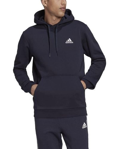 adidas Size Essentials Fleece Hoodie - Blue