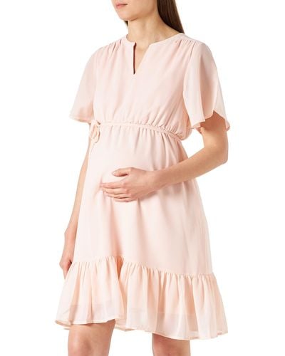 Esprit Maternity Jurk Woven Short Sleeve Jurk - Roze