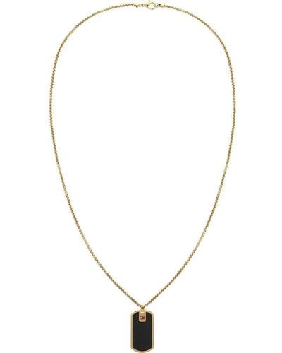 Tommy Hilfiger Jewellery Men's Pendant With Chain Yellow Gold - 2790432 - Multicolour