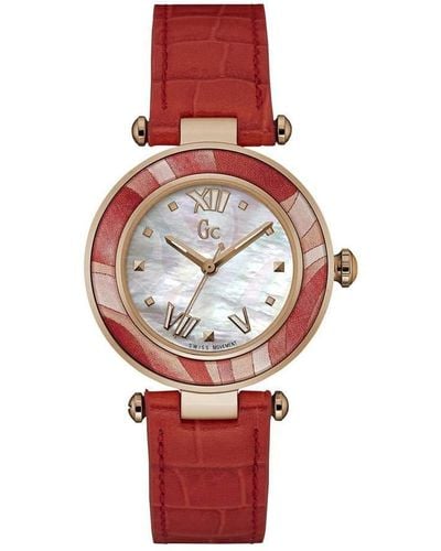 Guess Gc Ladies Ladychic Watch Y12006l1 - Red