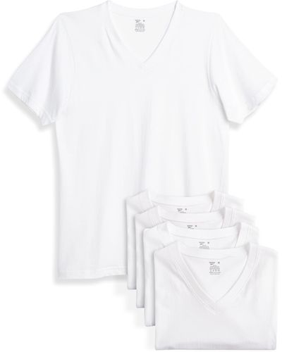 Reebok V-Neck T-Shirt - Weiß