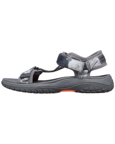 Skechers S Lomell Sandals Grey 10 - Blue