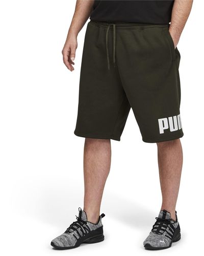 PUMA Essentials Big Logo Fleece 25,4 cm Shorts - Schwarz