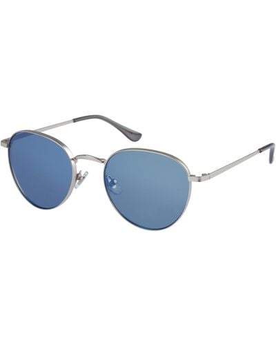 O'neill Sportswear 9013 2.0 And Polarised Vintage Style Round Eye Sunglasses - Blue