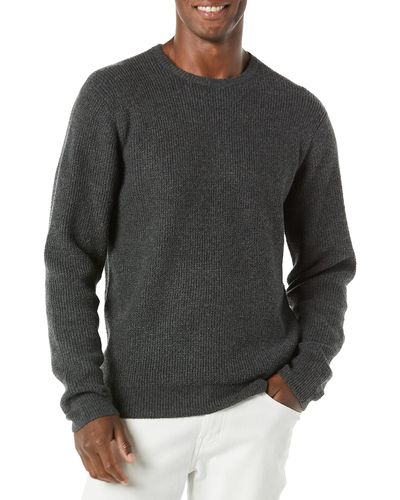 Amazon Essentials Long-sleeve Waffle Stitch Crewneck Sweater - Gray
