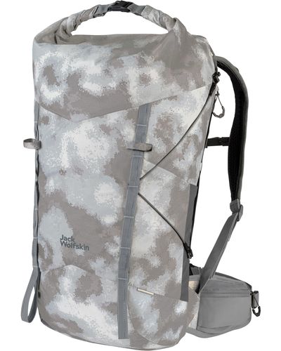 Jack Wolfskin 3d Aerorise Hiking Backpack Silver All Over One Size - Grey