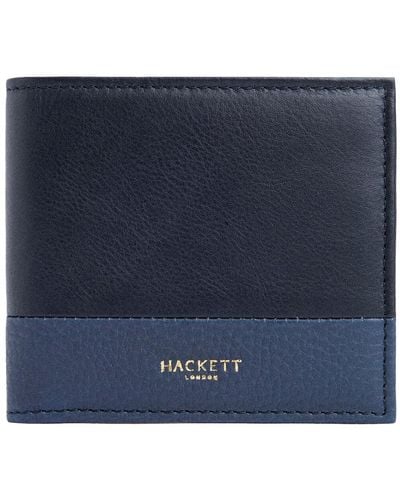 Hackett Hackett Aldgate Billfold Reisezubehör-Bi-Fold-Brieftasche - Blau