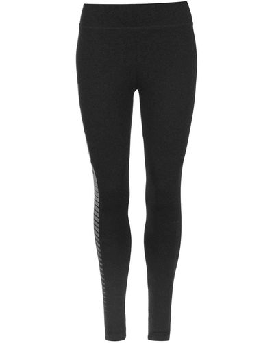 PUMA S Logo Leggings Trousers Trousers Bottoms Breathable Slim Fit Stretch Dark Grey1 14 - Black