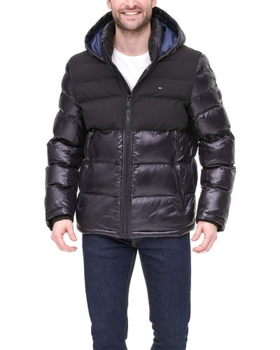 Tommy Hilfiger Classic Hooded Puffer Jacket - Black