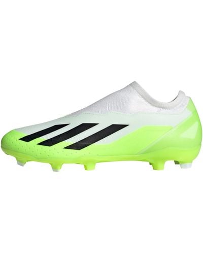 adidas X Crazyfast.3 Laceless Firm Ground Football Shoes - Yellow