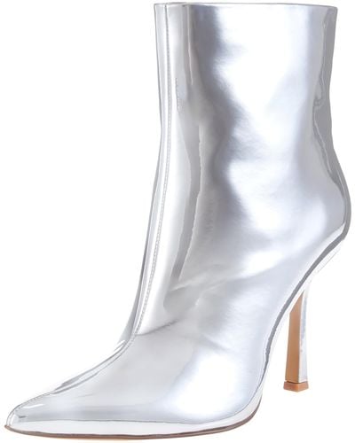 The Drop Gail Heeled Ankle Bootie - White