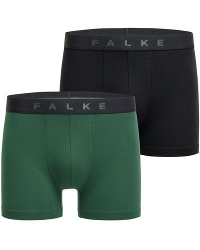 FALKE 2-Pack Boxer Atmungsaktiv Regular fit Baumwolle - Grün