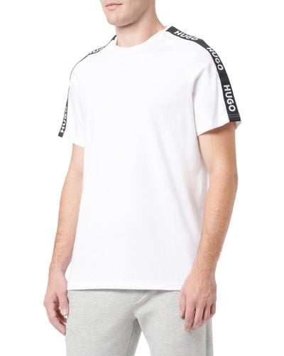 HUGO BOSS Sporty Logo T-Shirt White100 - Weiß