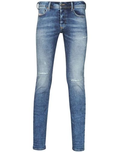 DIESEL Sleenker Jeans Blau - DE 38/40 (US 29/32) - Röhrenjeans Pants