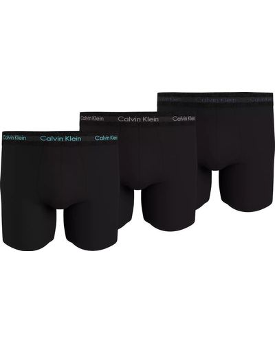 Calvin Klein Calzoncillos bóxer Pack de 3 Hombre Algodón elástico - Negro