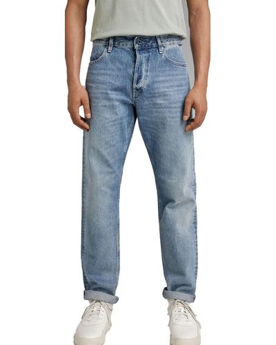 G-Star RAW Triple A Regular Straight Jeans Voor - Blauw