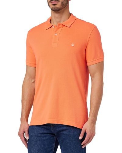 Benetton Polo Shirt M/m 3089j3179 - Orange