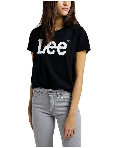 Lee Jeans Logo Tee T-Shirt - Nero