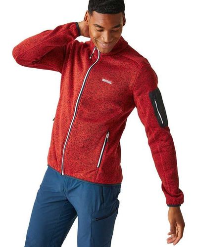 Regatta S Newhill Full Zip Breathable Fleece Jacket - Red