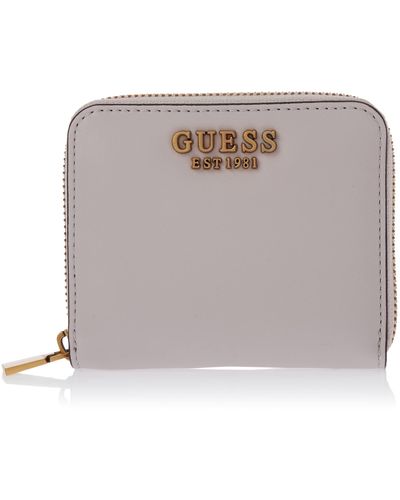 Guess Laurel SLG Small Zip Around - Metálico