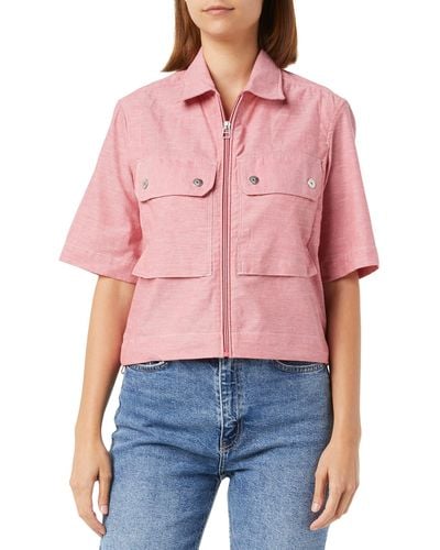 G-Star RAW 2 Pocket Cropped S Shirt - Rood