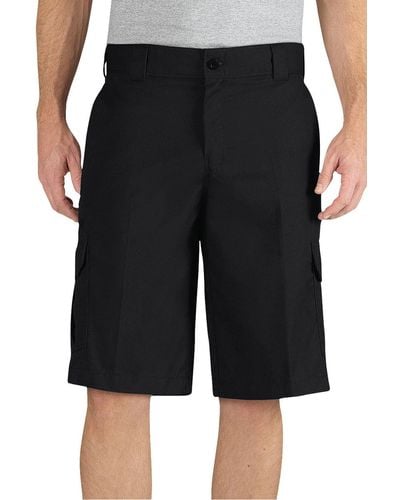 Dickies 13 Inch Relaxed Fit Stretch Twill Cargo Short - Black