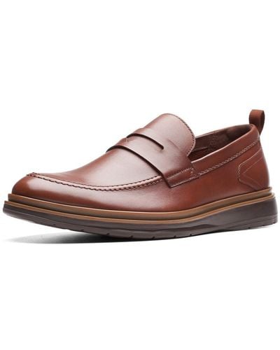 Clarks Chantry Easy S Loafers 8 British Tan - Red