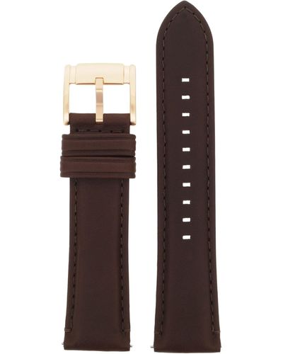 Fossil Uhrband Wechselarmband LB-FS5068 Ersatzband FS5068 Uhrenarmband Leder 22 mm Braun - Mehrfarbig