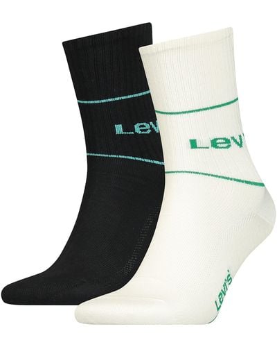 Levi's LEVIS Logo Sport Short Socks CALCETIN Corto - Negro