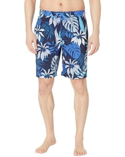 Speedo Swim Trunk Knee Length Boardshort Bondi Printed - Blue