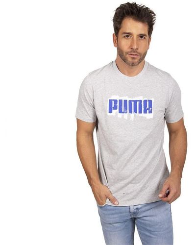 PUMA Graphics Wordin Short Sleeve T-shirt XL - Blau