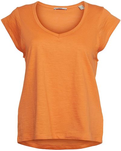 Esprit 053ee1k322 T-Shirt - Orange