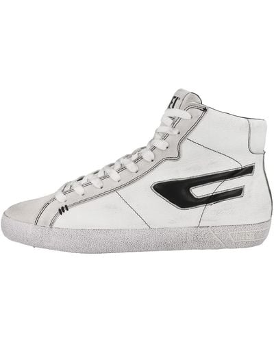 DIESEL Leroji Mid Sneaker Weiss - 44 - Sneaker High - Weiß