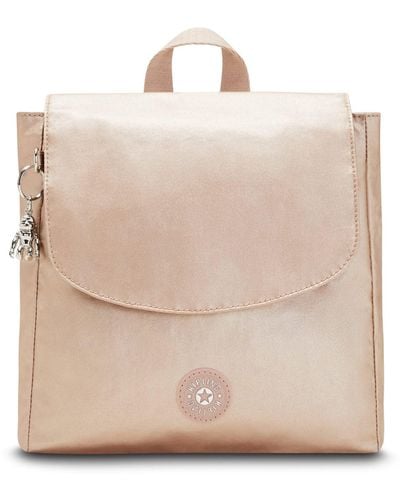 Kipling Dannie Metallic Small Backpack - Natural