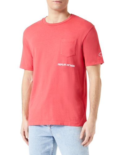 Replay T-Shirt Relaxed fit - Rot